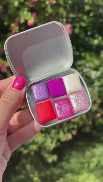 Woman - Set de 6 acuarelas metalizadas